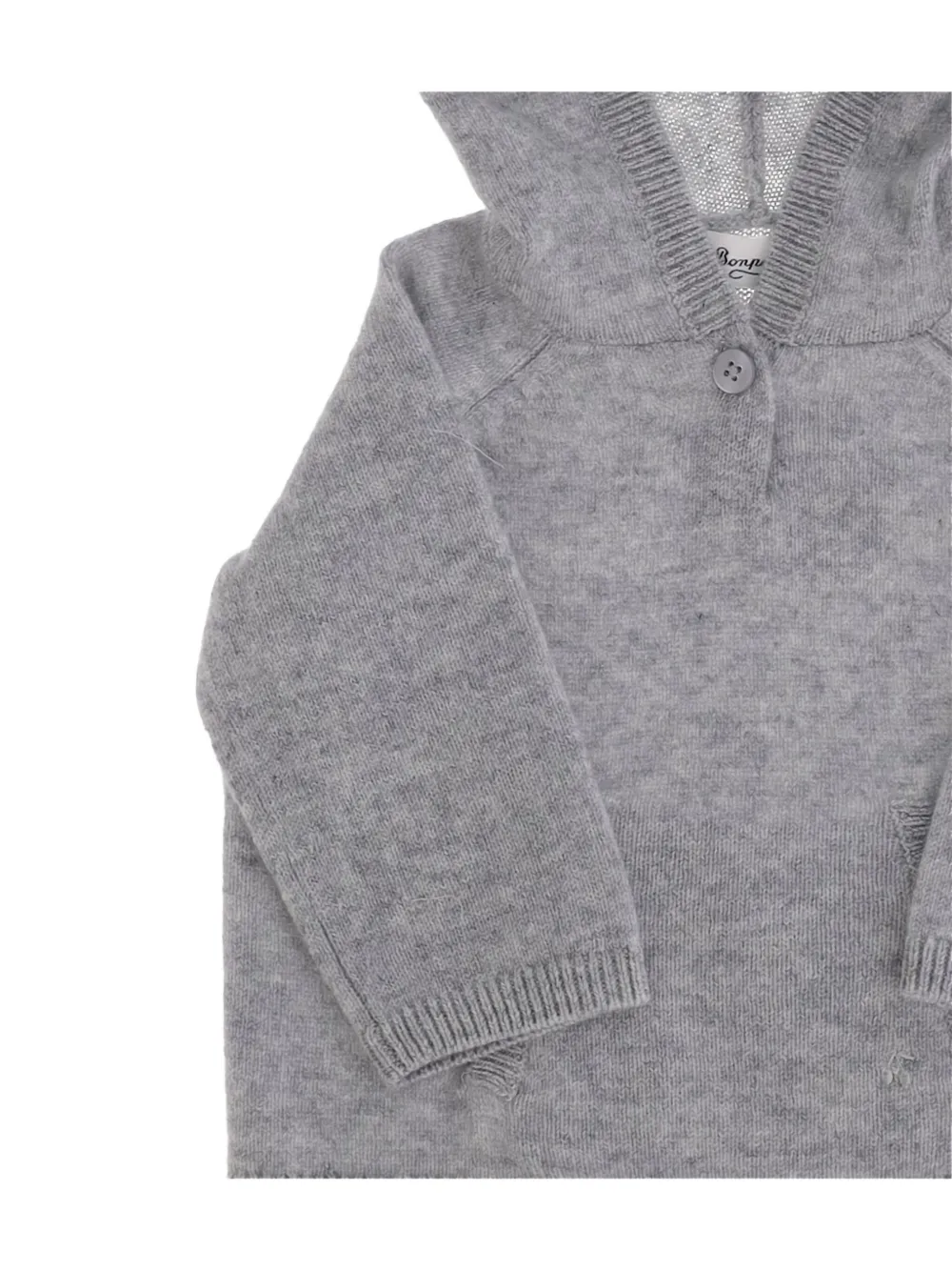 Bonpoint hooded cashmere sweater Grijs