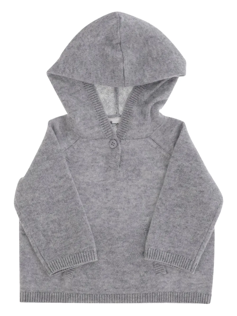 Bonpoint hooded cashmere sweater Grijs