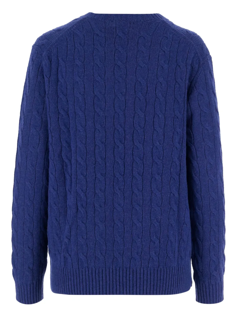 Polo Ralph Lauren cable-knit crewneck sweater Blauw