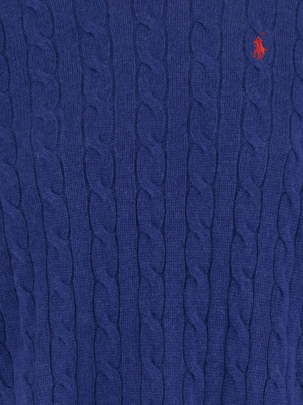 Polo Ralph Lauren cable-knit crewneck sweater Blauw