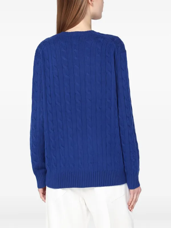 Polo Ralph Lauren ケーブルニット セーター | ブルー | FARFETCH JP