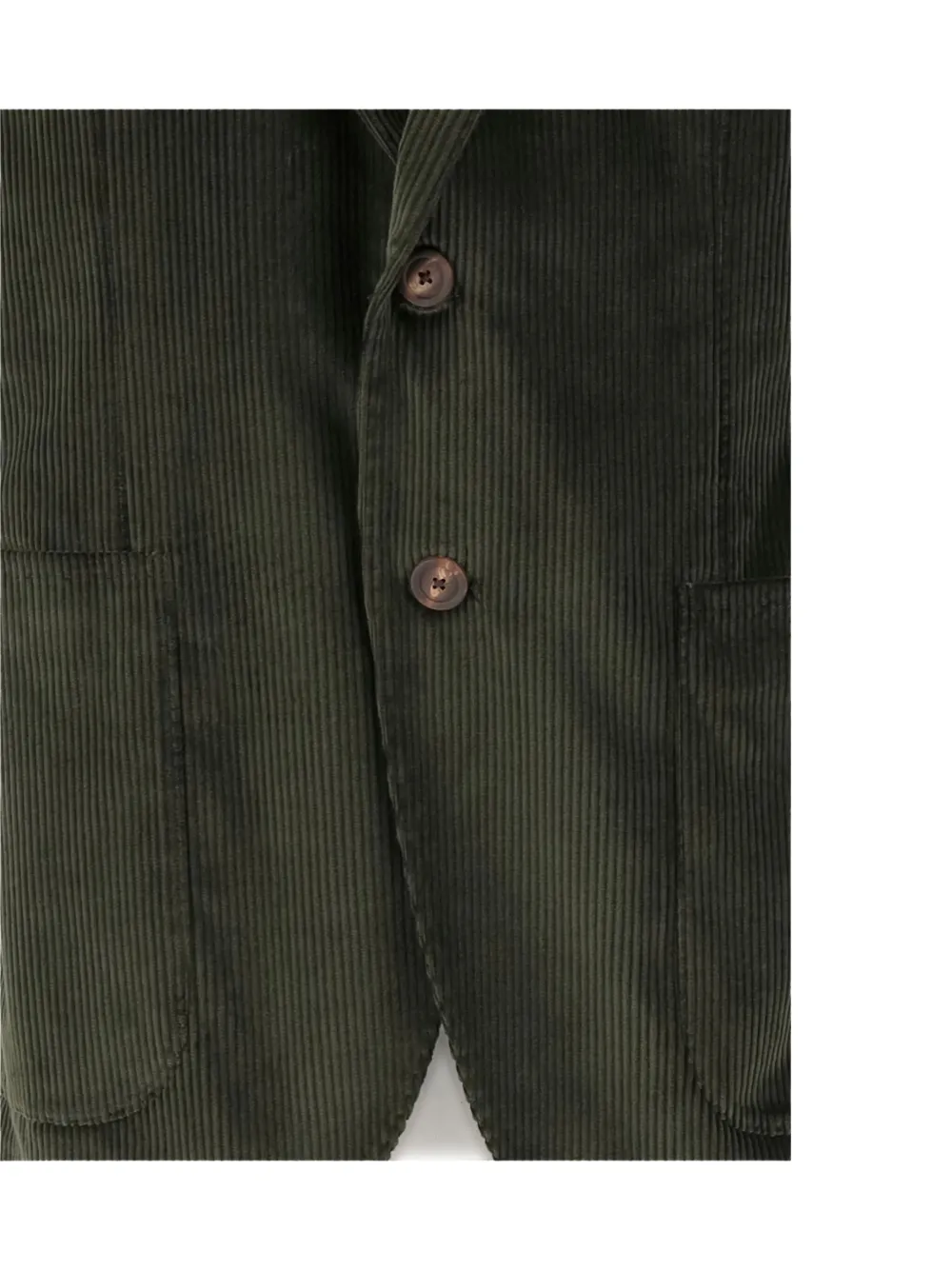 Tagliatore corduroy single-breasted blazer Groen