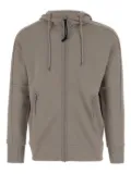 C.P. Company goggle zip-up hoodie - Brown