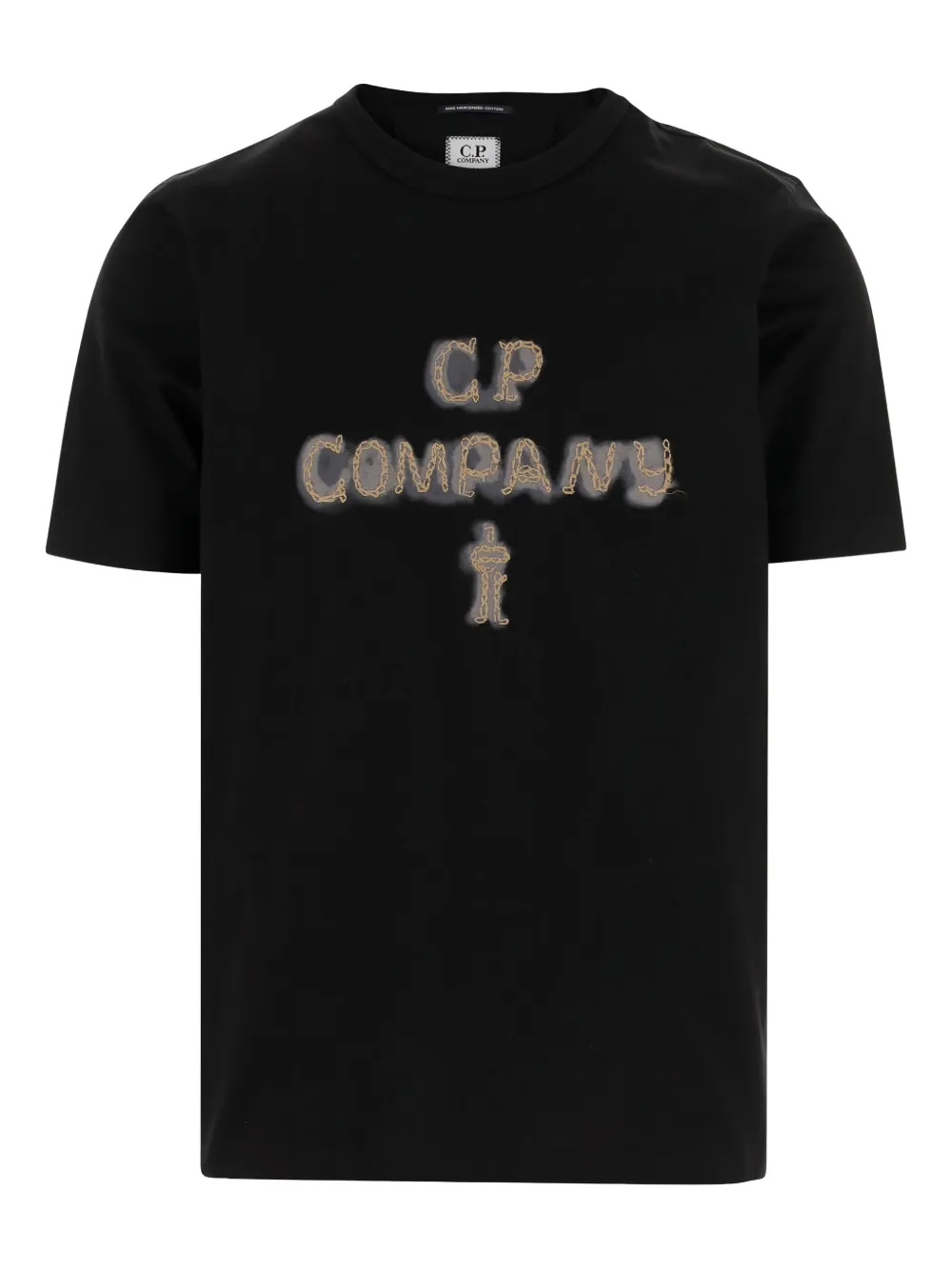 C.P. Company chain-embellished logo t-shirt Zwart