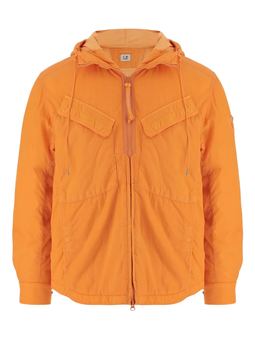C.P. Company Lens-detail hooded jacket | Orange | Image 1