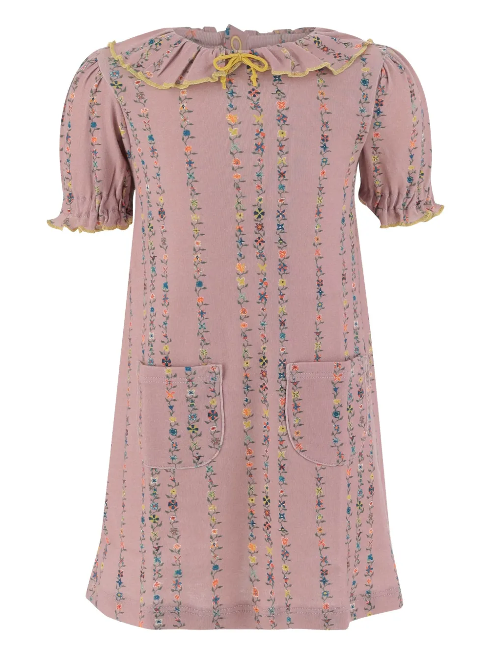 Misha & Puff Pattie balloon-sleeve dress | Pink | Image 1