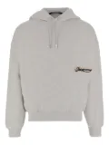 Jacquemus logo-patch hoodie - Grey