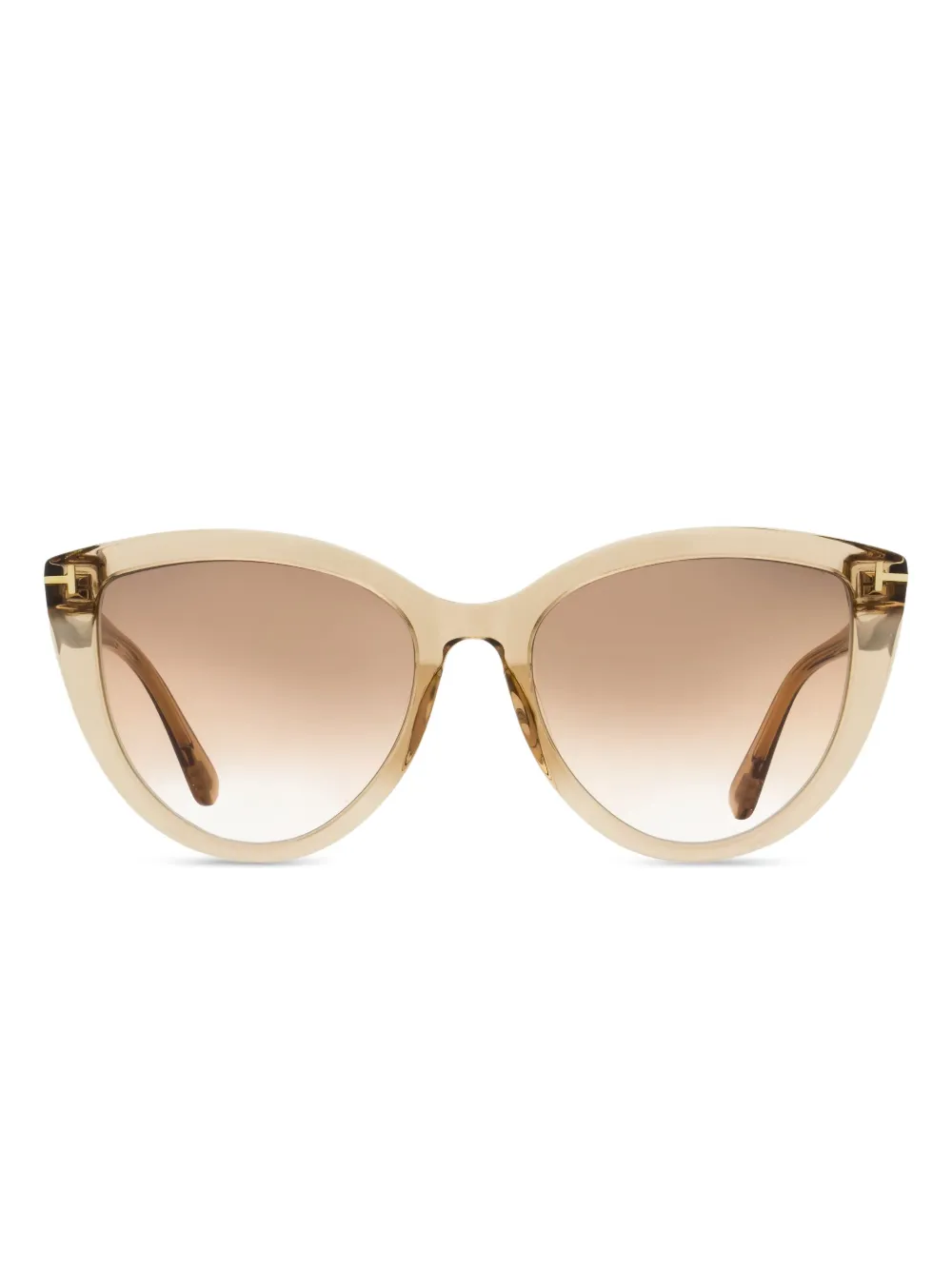 TOM FORD Eyewear cat-eye teacup frame sunglasses Beige