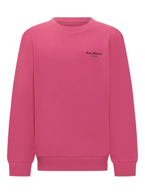 Balmain Kids logo-embroidered sweatshirt