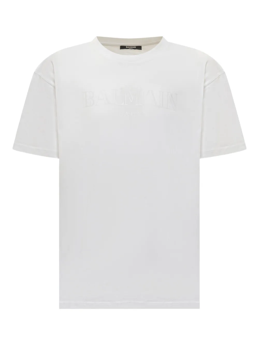 Balmain Kids T-shirt met logo-reliëf Wit