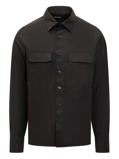 TOM FORD military-pocket shirt