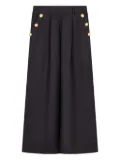 Balmain Kids gold-button pleated trousers - Black