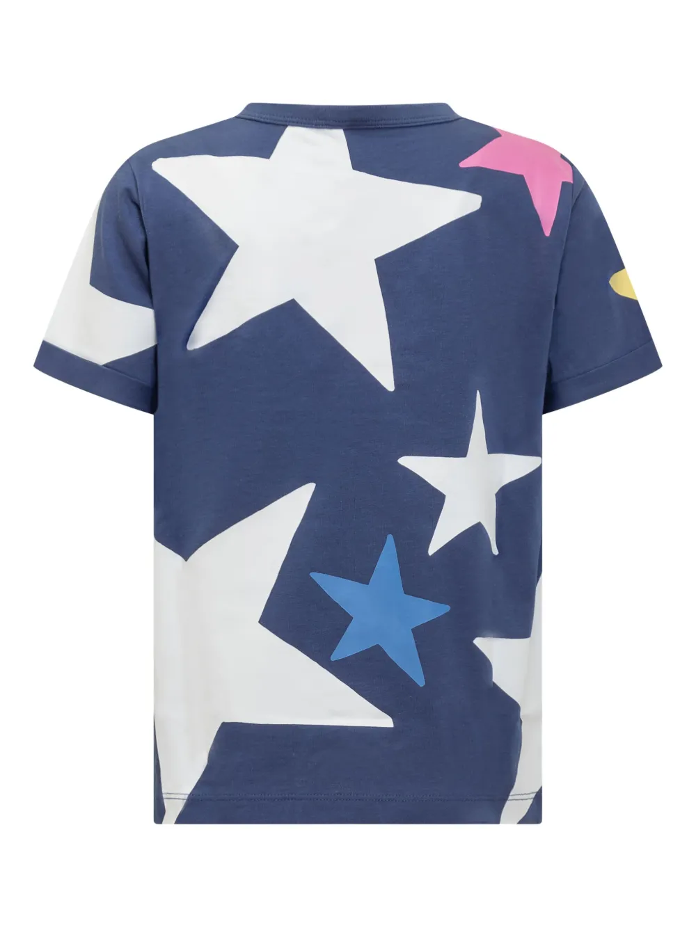 Stella McCartney Kids T-shirt met sterrenprint Blauw