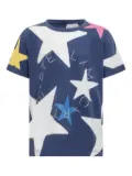 Stella McCartney Kids star-print T-shirt - Blue