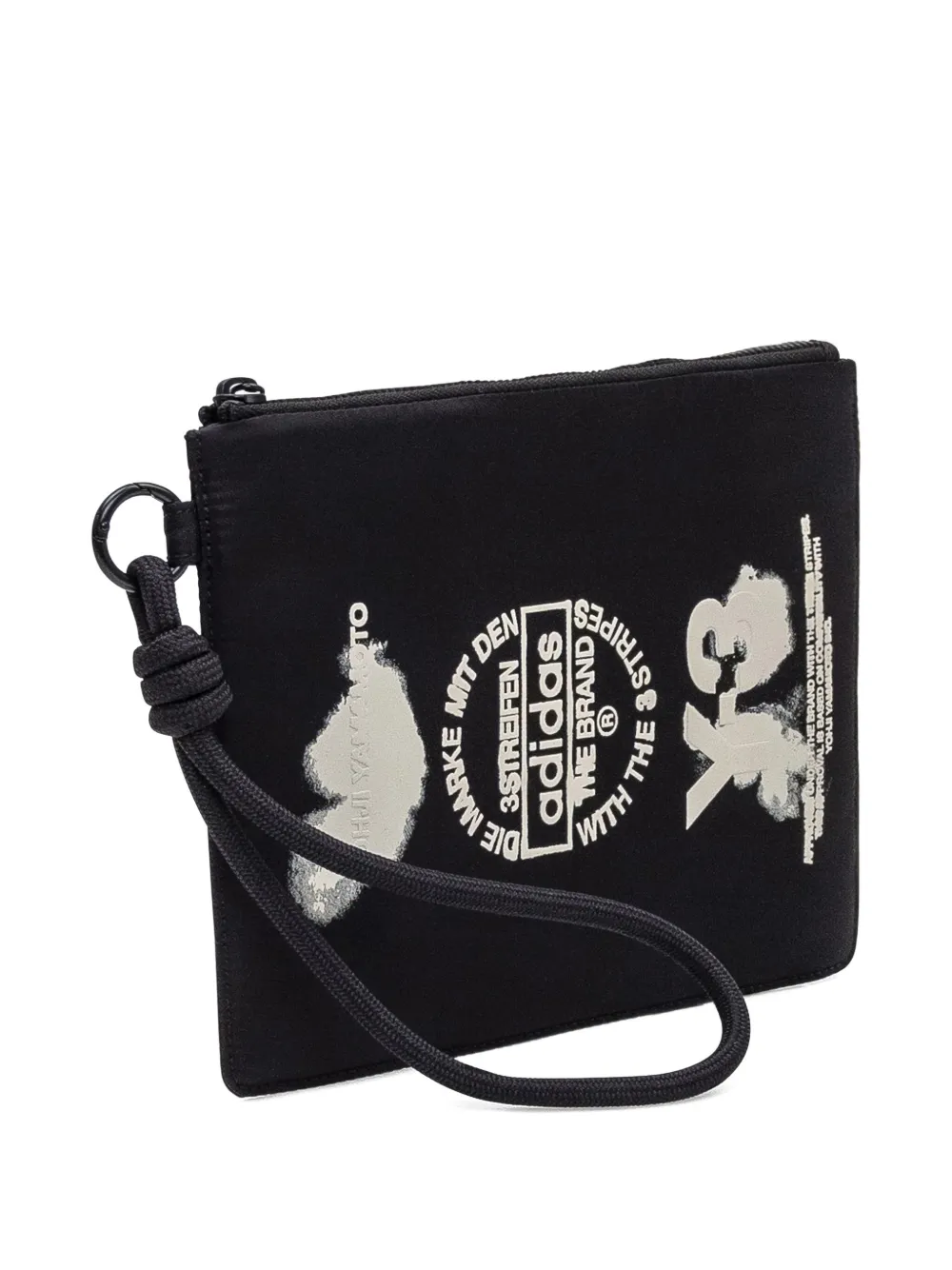 Y-3 zip pouch Zwart