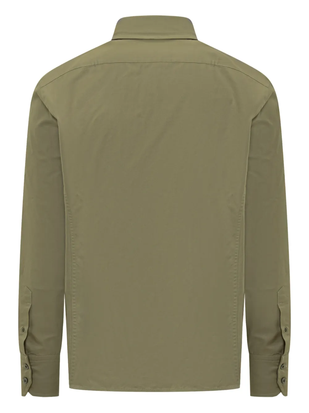 TOM FORD Overhemd met militaire zak - Groen