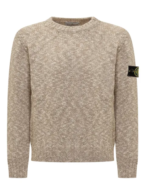Stone Island Junior crew neck patch sweater