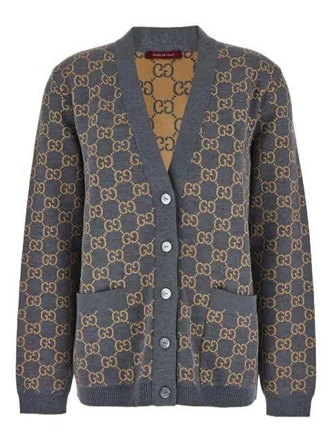 Gucci GG-jacquard buttoned cardigan