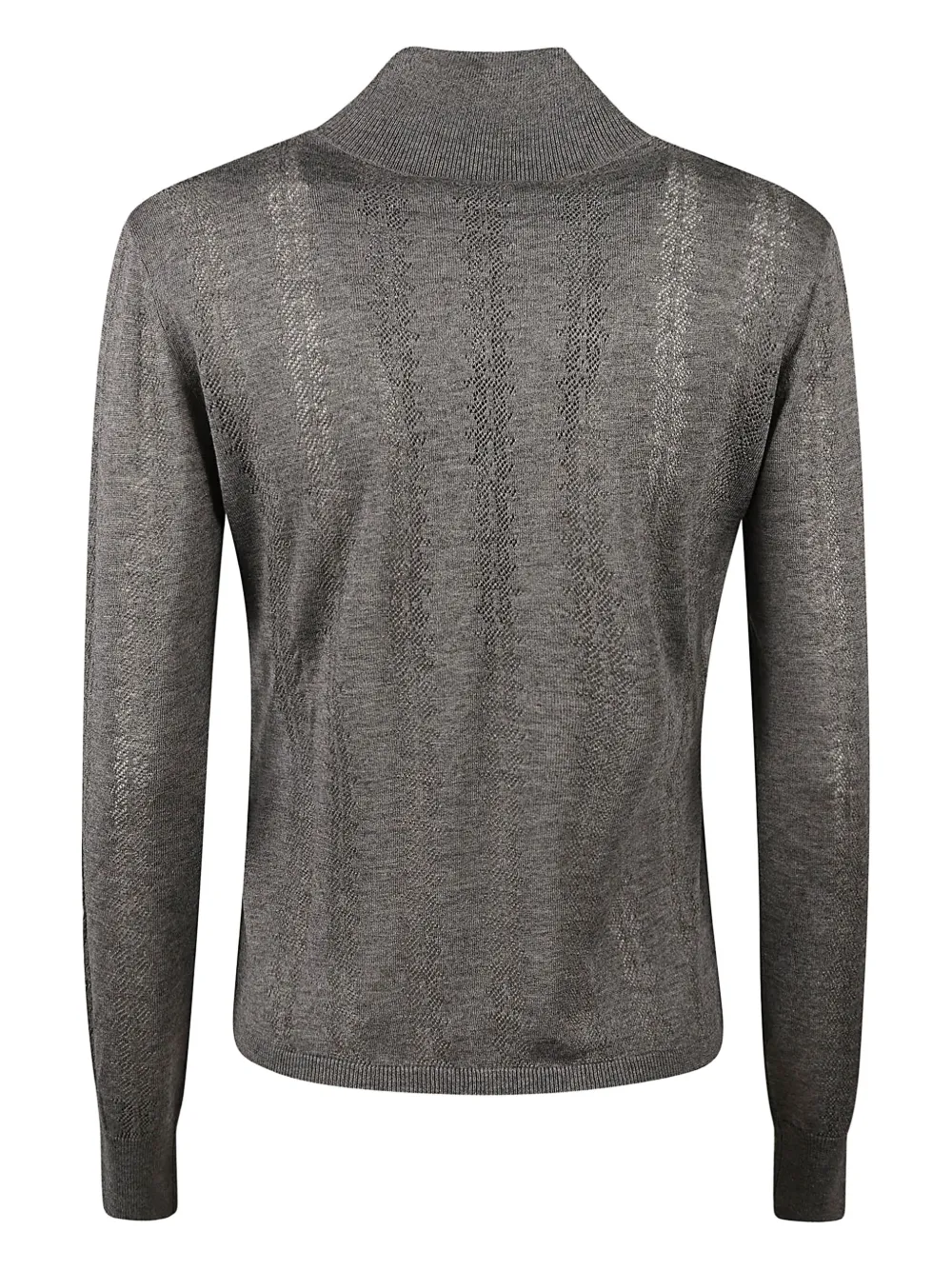 Max Mara Studio Wool Silk Blend Sweaters In Gray