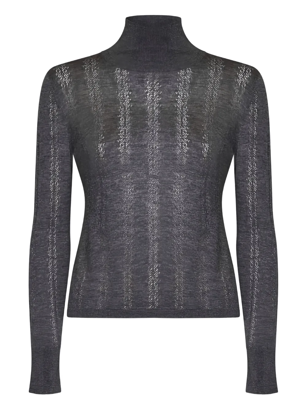 Max Mara Studio Wool Silk Blend Sweaters In Gray