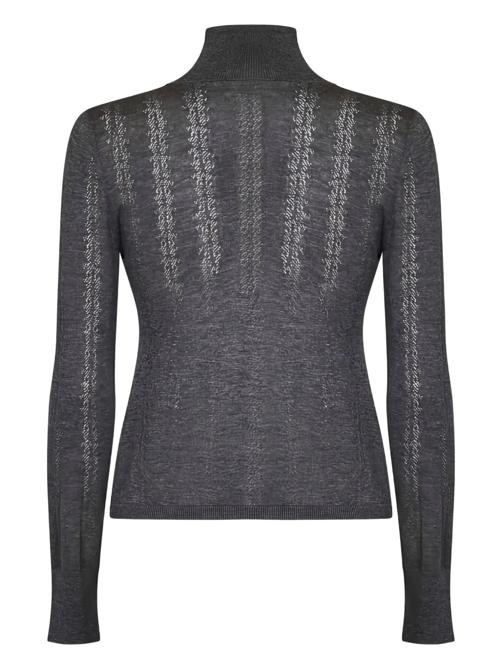 Max Mara Studio Wool Silk Blend Sweaters In Gray