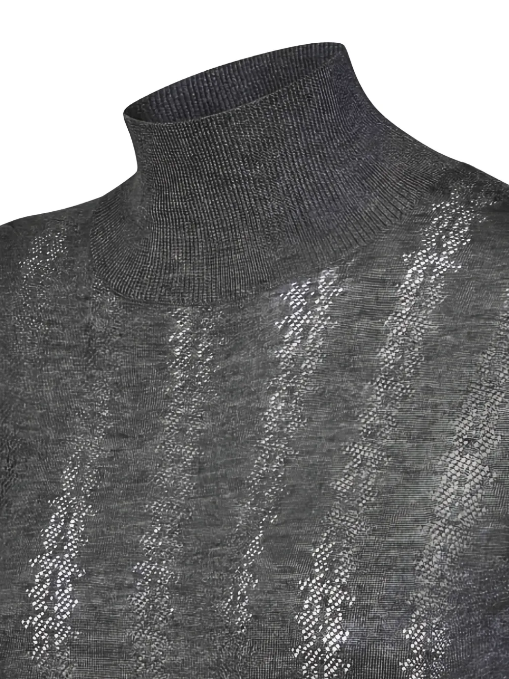 Max Mara Studio Wool Silk Blend Sweaters In Gray