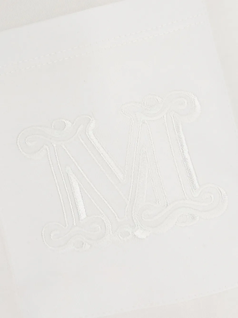 Max Mara T-shirt met geborduurd logo Wit