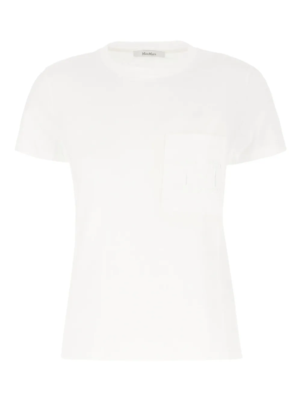 Max Mara T-shirt met geborduurd logo Wit