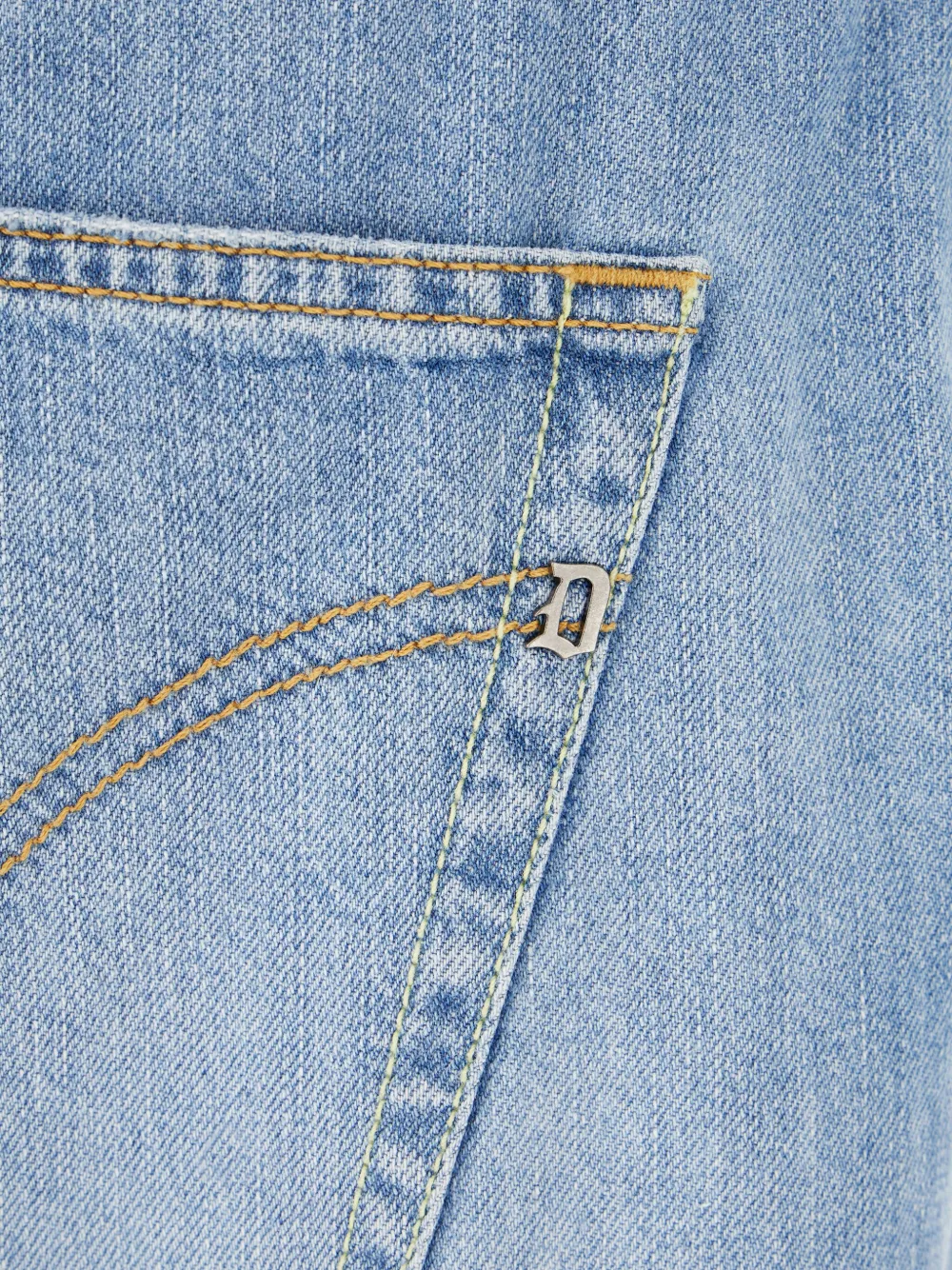DONDUP Denim shorts met opgerolde manchetten Blauw