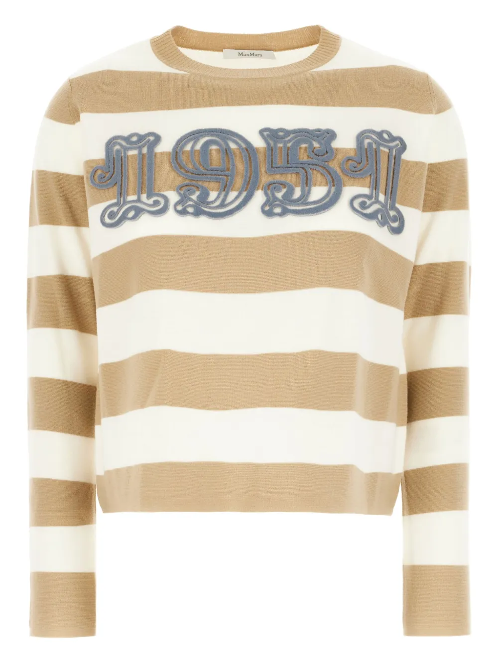 Max Mara striped sweater - ニュートラル Max Mara striped sweater - ニュートラル