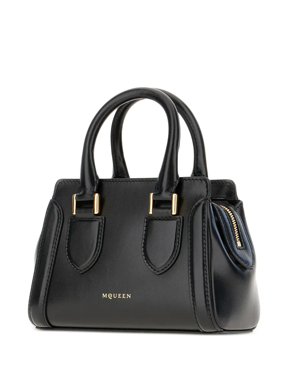 Alexander McQueen Birdee mini-shopper Zwart
