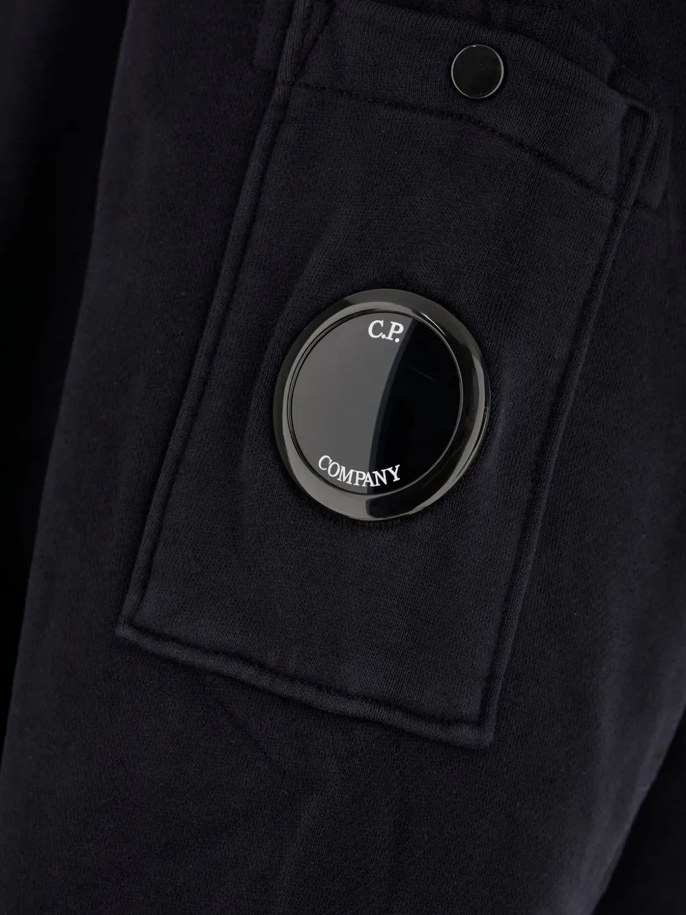 C.P. Company Diagonal Raised fleece sweatshirt Zwart