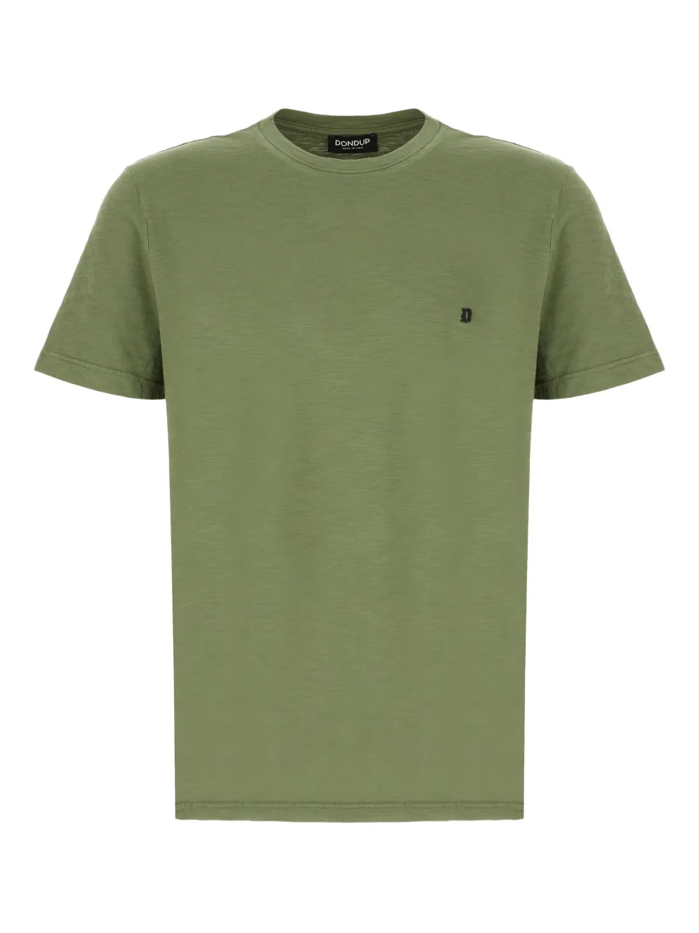 DONDUP logo-embroidered crew-neck T-shirt | Green | Image 1