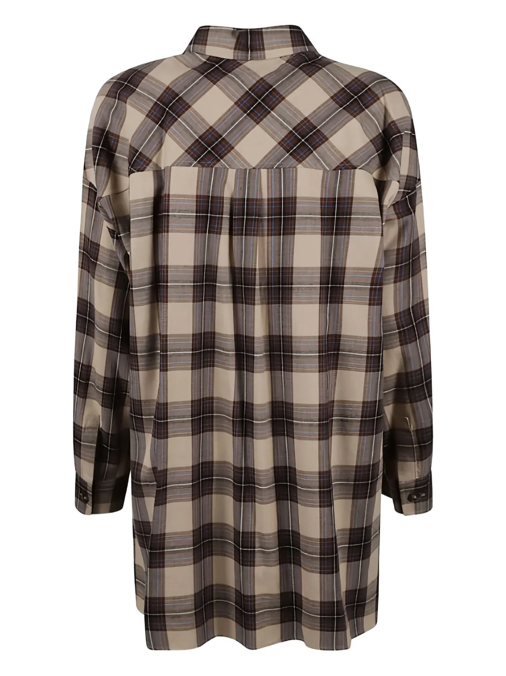 Weekend Max Mara Blouse met geruite zak - Bruin