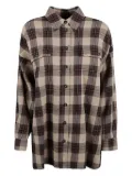 Weekend Max Mara plaid-pocket shirt - Brown