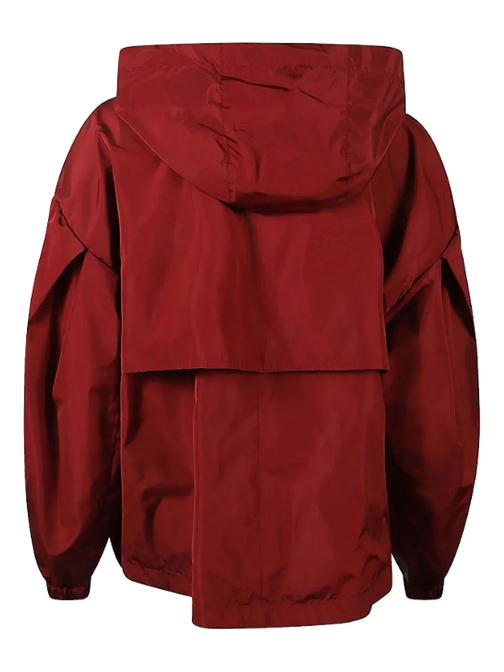Max Mara Jas met capuchon en trekkoord - Rood