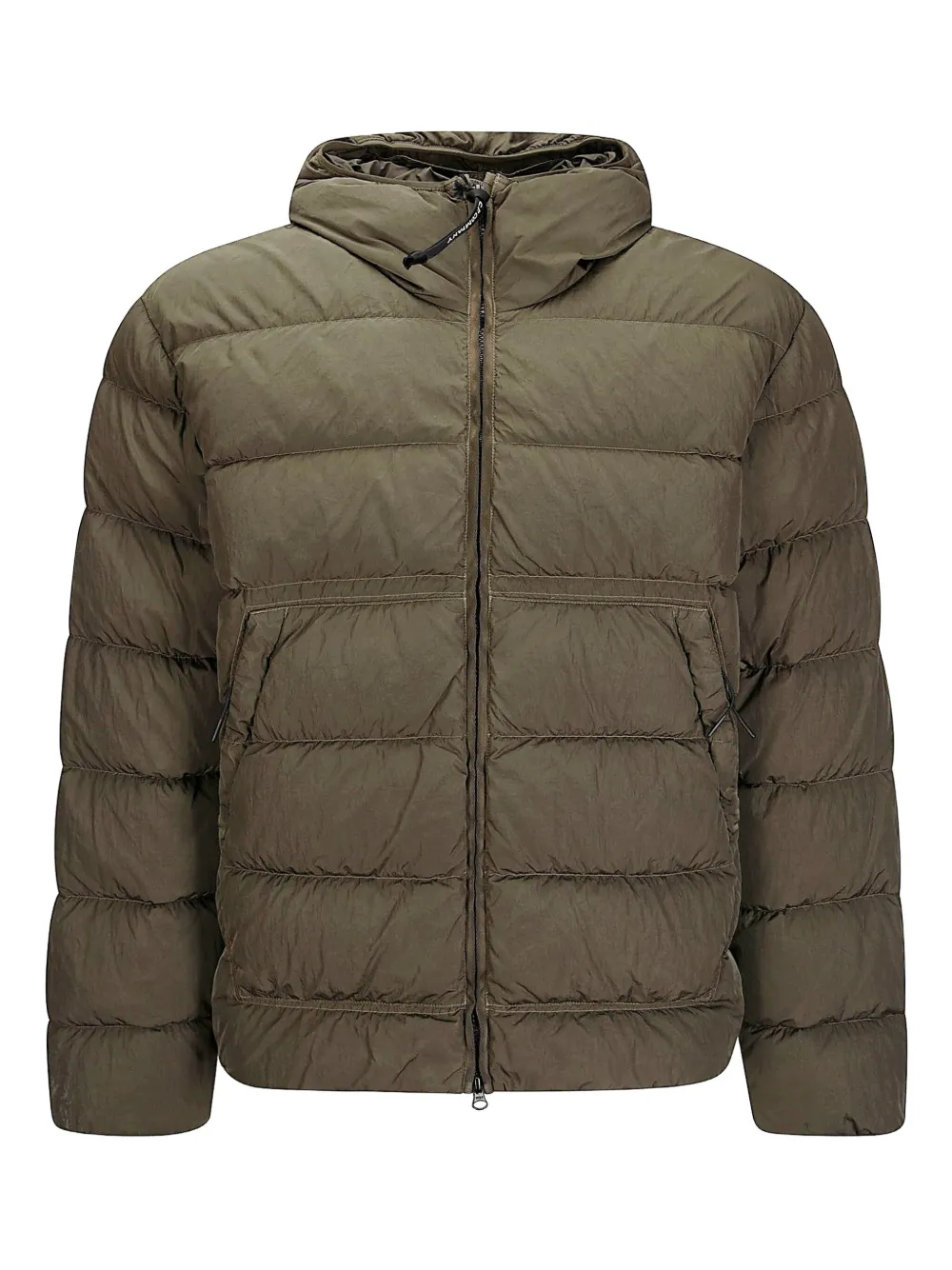 C.P. Company hooded quilted jacket Groen