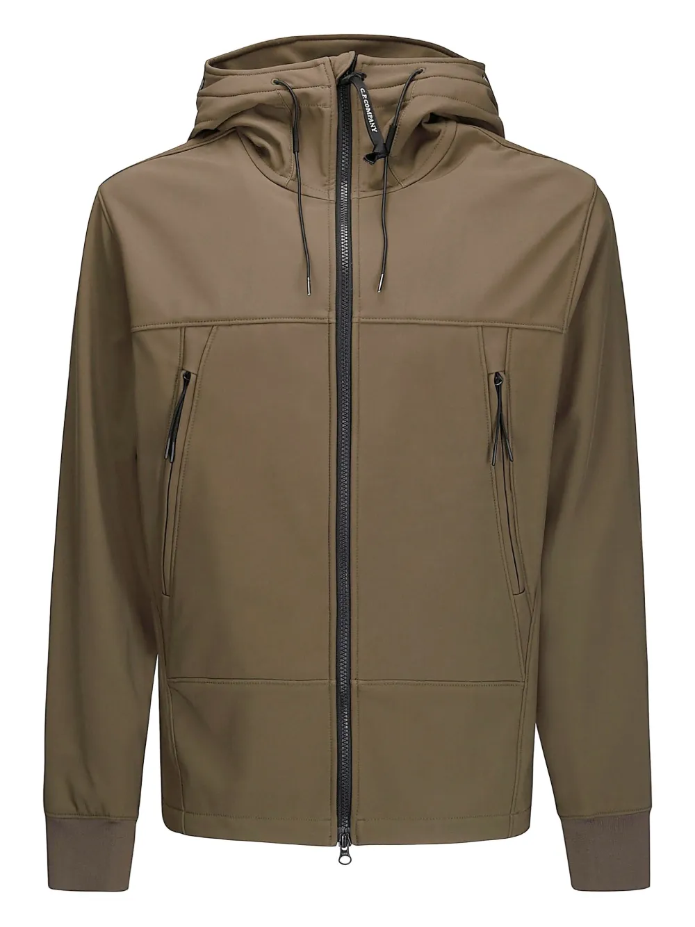 C.P. Company goggle-detail hooded jacket - ブラウン C.P. Company goggle-detail hooded jacket - ブラウン