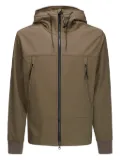 C.P. Company goggle-detail hooded jacket - Brown