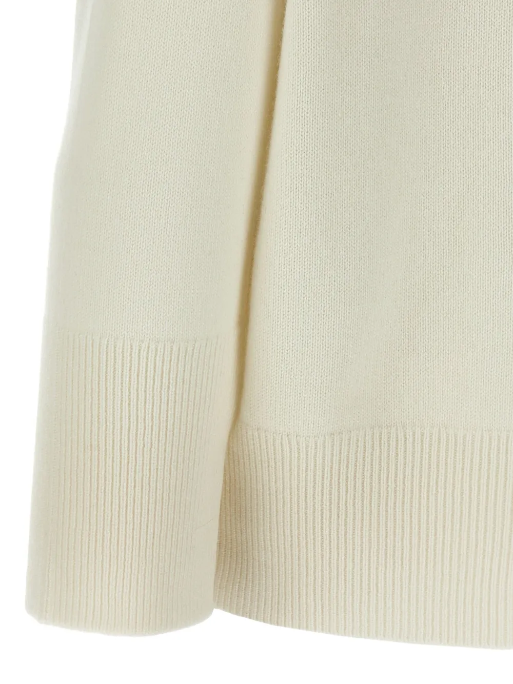 Brunello Cucinelli Kasjmier trui met moniliketting Beige