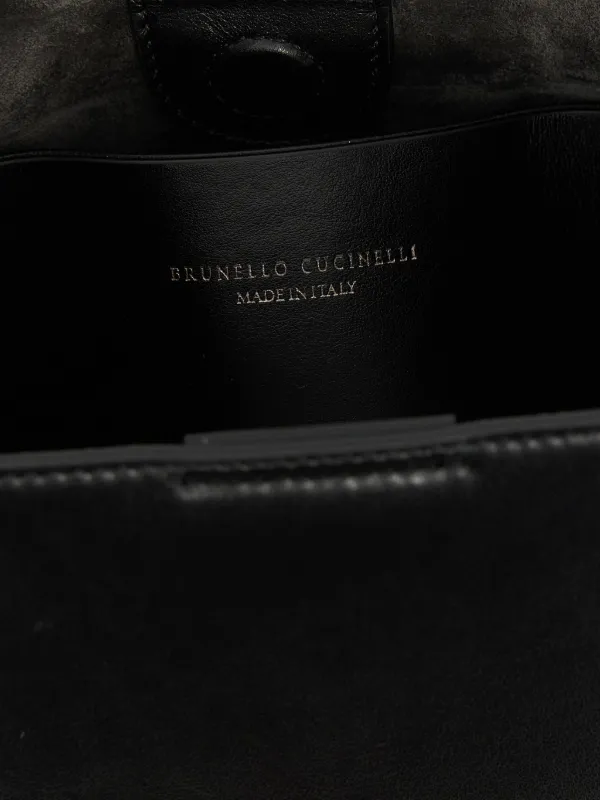 トートバッグ BRUNELLO CUCINELLI 'Essence' small handbag Small Top-Handle Essence bag for Woman in Hazelnut