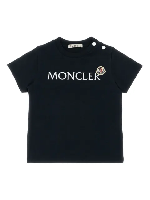 Moncler Enfant تيشيرت بشارة شعار الماركة