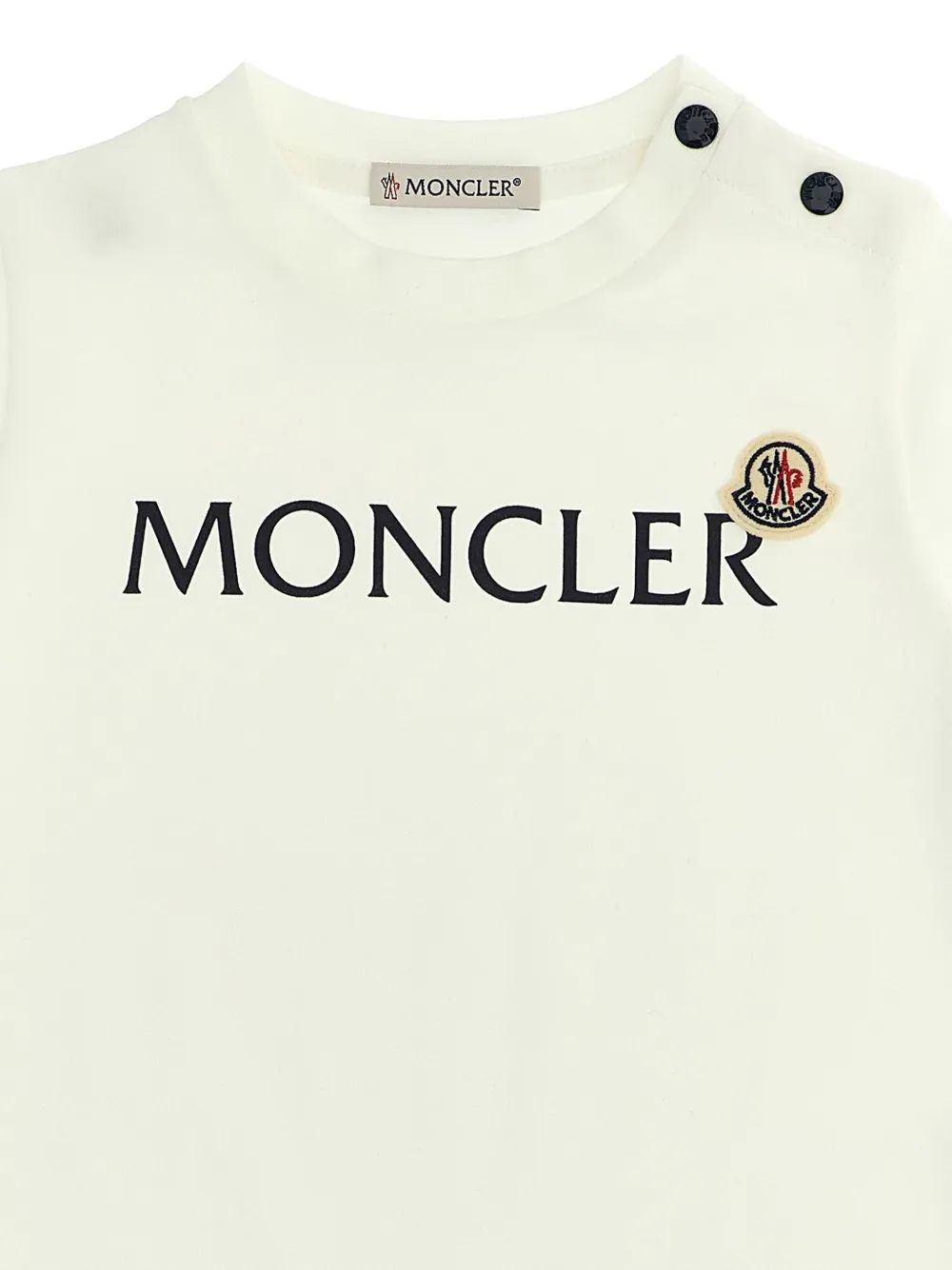 Moncler Enfant T-shirt met logopatch Wit