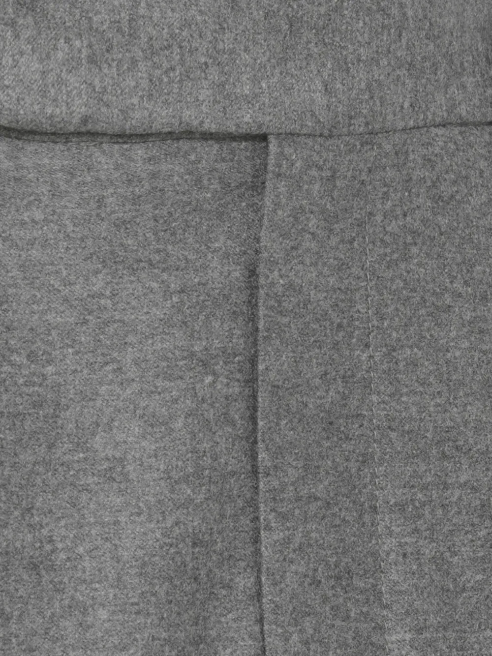 Brunello Cucinelli Wool Skirt With Asymmetrical Hem And Pleated Design In Gray