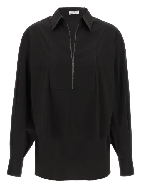 Brunello Cucinelli Monili V-neck blouse