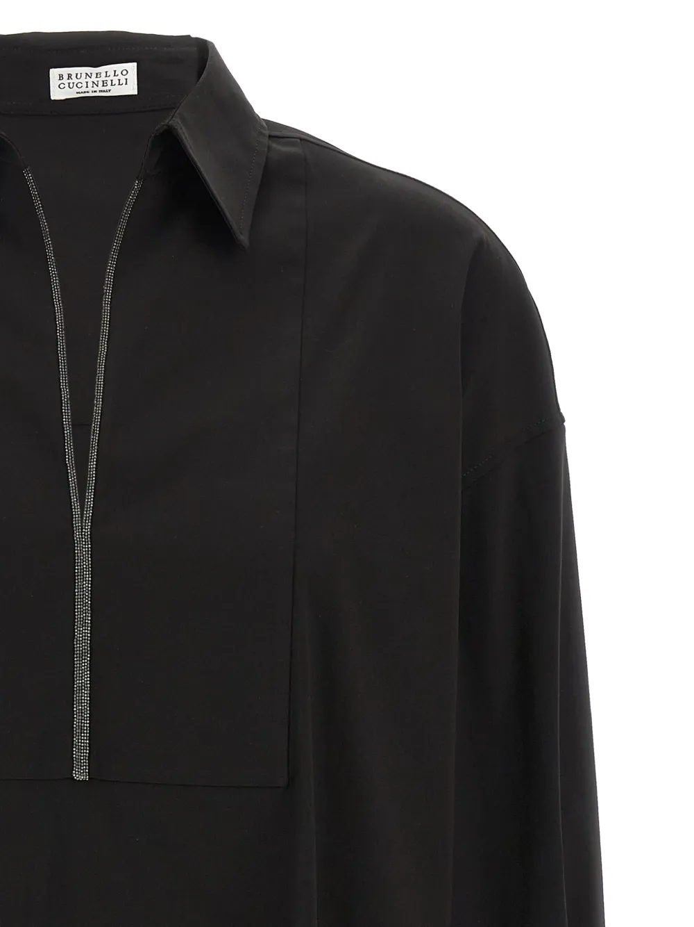 Brunello Cucinelli Monili V-neck blouse Zwart