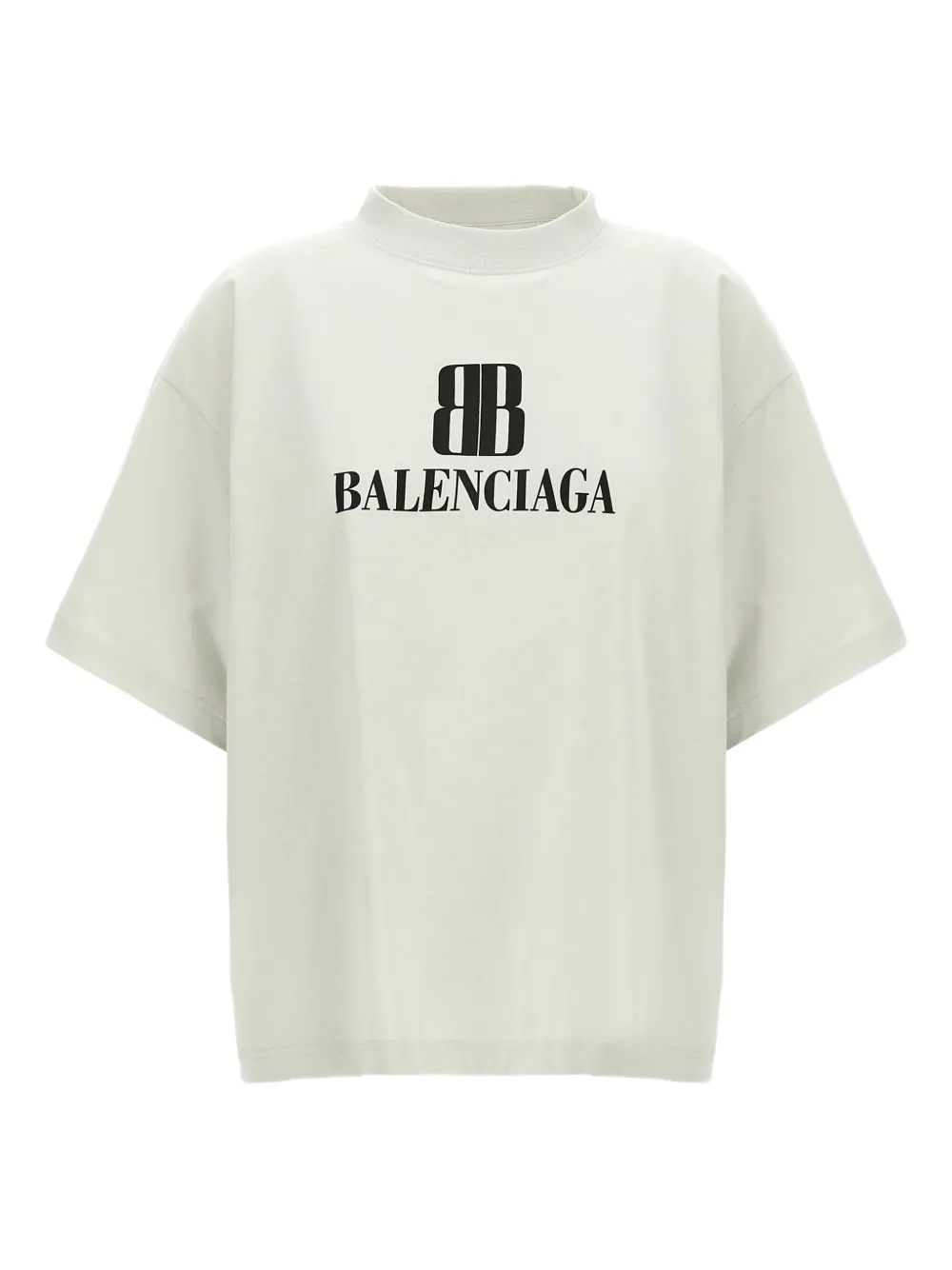 Balenciaga Katoenen T-shirt met logoprint Grijs