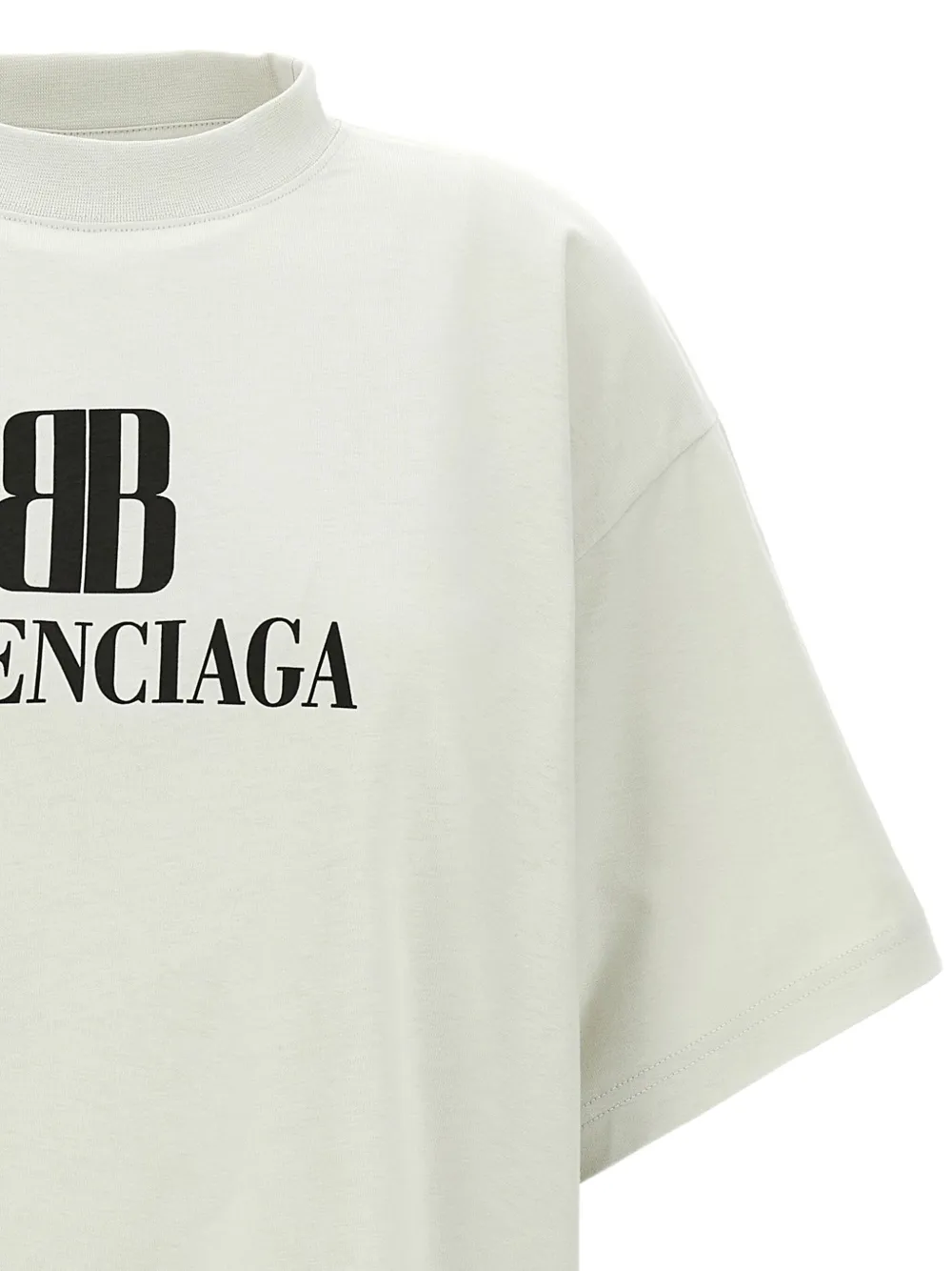 Balenciaga Katoenen T-shirt met logoprint Grijs