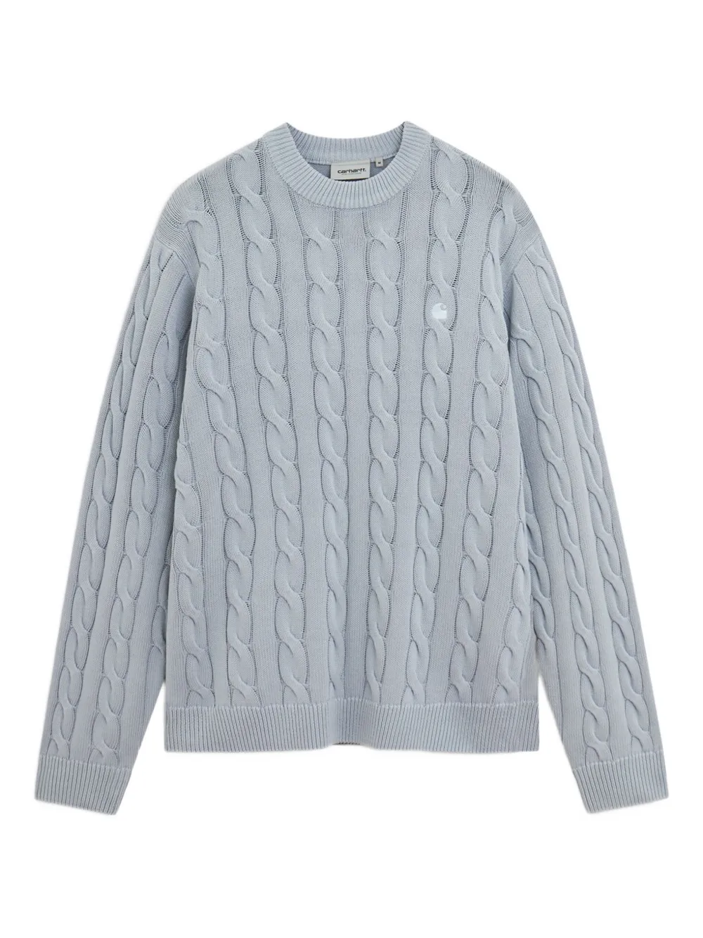 Carhartt WIP cable-knit crew-neck sweater | Blue | Image 1