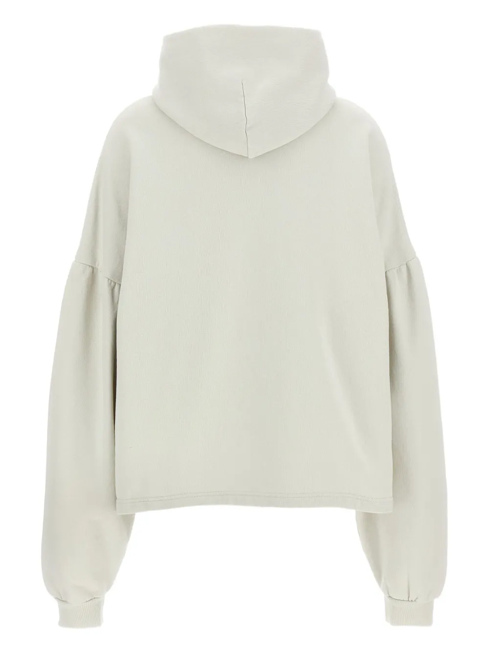 Balenciaga logo-print puff-sleeve hoodie Beige